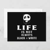 Panda Bear Süße Tier Pandas Paw Funny Geschenk Ide Postkarte (Vorne/Hinten)