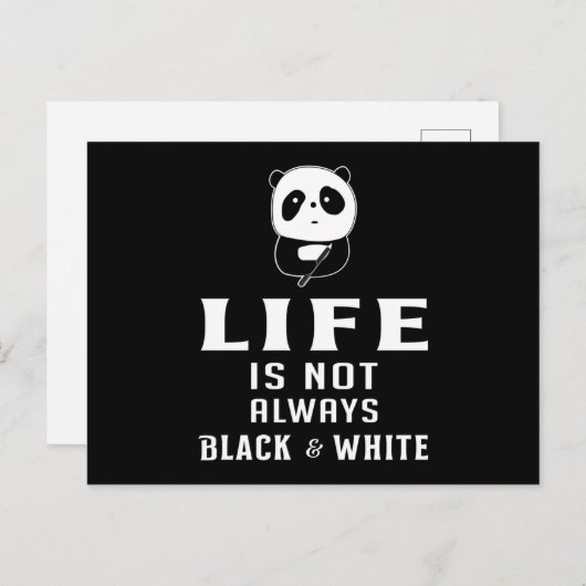 Panda Bear Süße Tier Pandas Paw Funny Geschenk Ide Postkarte (Vorne/Hinten)