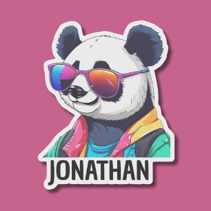 Panda Bear Swagger Monogram wasserdicht Aufkleber