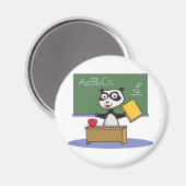 Panda Bear Teacher Magnet (Vorderseite/Rückseite)