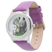Panda Bear Telefongehäuse Armbanduhr (Schrägansicht)