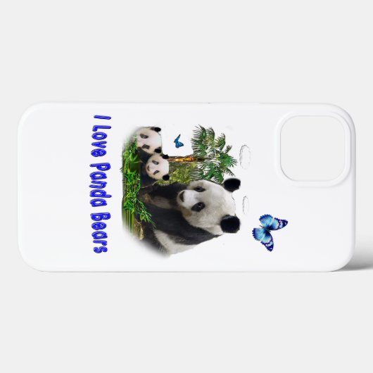 Panda Bear Telefongehäuse Case-Mate iPhone Hülle (Rückseite (Horizontal))