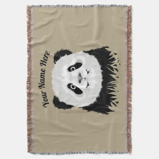 Panda Bear Throw Blanket Decke (Vorderseite Vertikal)