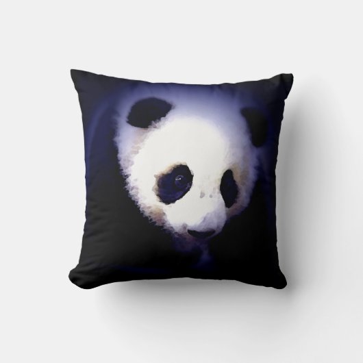 Panda Bear Throw Kissen (Vorderseite)