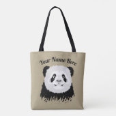 Panda Bear Tote Bag Tasche (Rückseite)