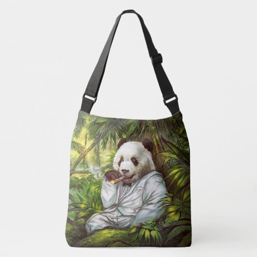 Panda Bear Tragetaschen Mit Langen Trägern (Vorderseite)