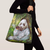 Panda Bear Tragetaschen Mit Langen Trägern (Von Nahem)