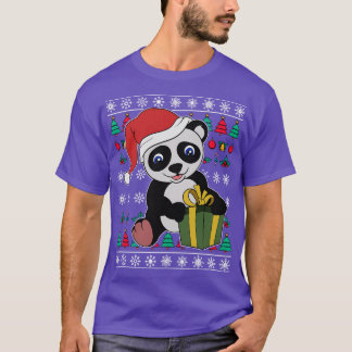 Panda Bear Ugly Christmas T-Shirt