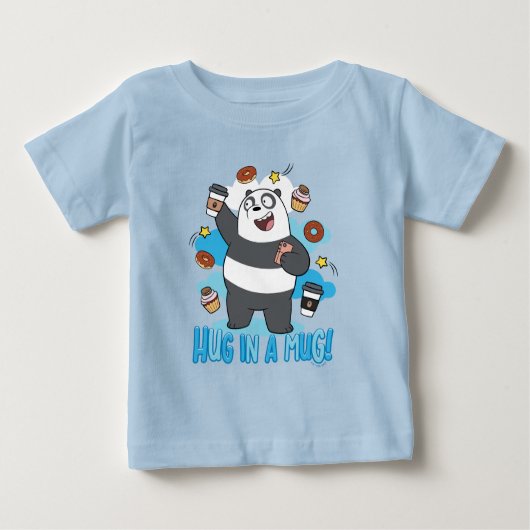 Panda Bear - Umarmen in einer Tasse! Baby T-shirt (Vorderseite)