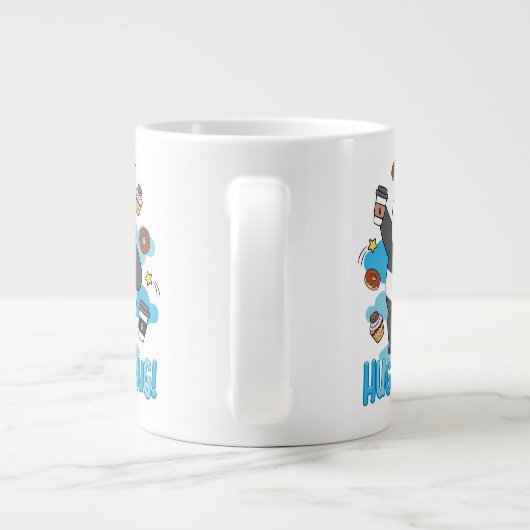 Panda Bear - Umarmen in einer Tasse! Jumbo-Tasse (Rückseite)