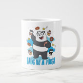 Panda Bear - Umarmen in einer Tasse! Jumbo-Tasse (Rechts)