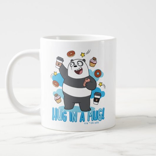 Panda Bear - Umarmen in einer Tasse! Jumbo-Tasse (Links)
