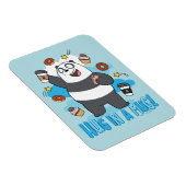 Panda Bear - Umarmen in einer Tasse! Magnet (Rechte Seite)