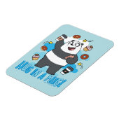 Panda Bear - Umarmen in einer Tasse! Magnet (Linke Seite)