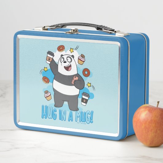 Panda Bear - Umarmen in einer Tasse! Metall Brotdose (Beispiel)