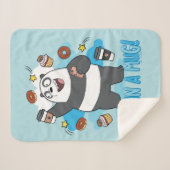 Panda Bear - Umarmen in einer Tasse! Sherpadecke (Vorderseite (Horizontal))
