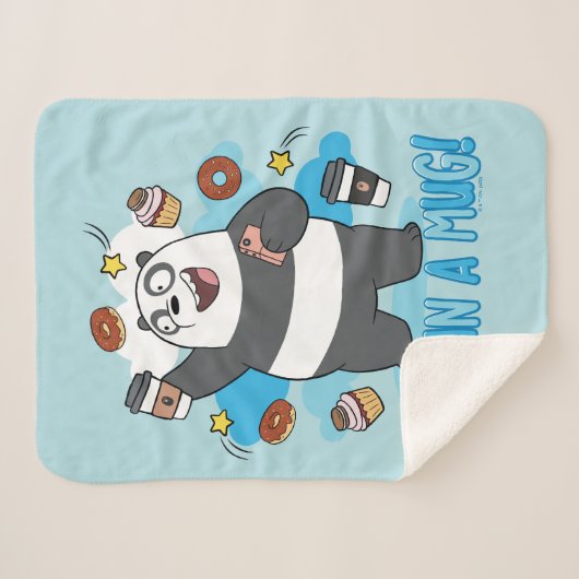 Panda Bear - Umarmen in einer Tasse! Sherpadecke (Vorderseite (Horizontal))