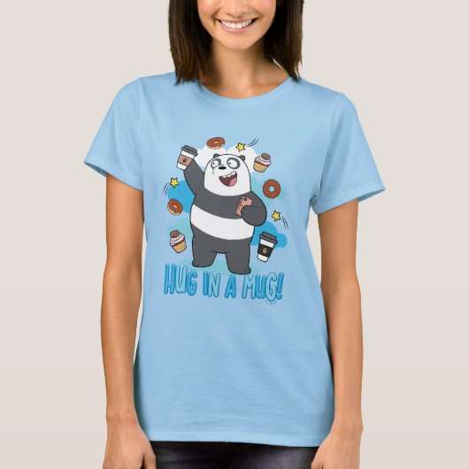 Panda Bear - Umarmen in einer Tasse! T-Shirt (Vorderseite)