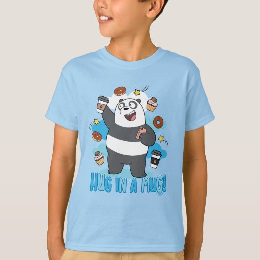 Panda Bear - Umarmen in einer Tasse! T-Shirt (Vorderseite)