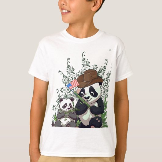 Panda Bear USA T-Shirt (Vorderseite)