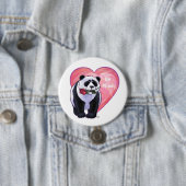 Panda Bear Valentine's Day Button (Beispiel)