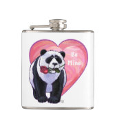 Panda Bear Valentine's Day Flachmann (Vorderseite)
