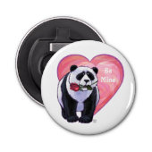 Panda Bear Valentine's Day Flaschenöffner (Vorderseite)