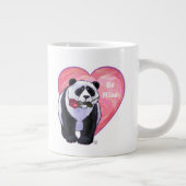 Panda Bear Valentine's Day Jumbo-Tasse (Rechts)