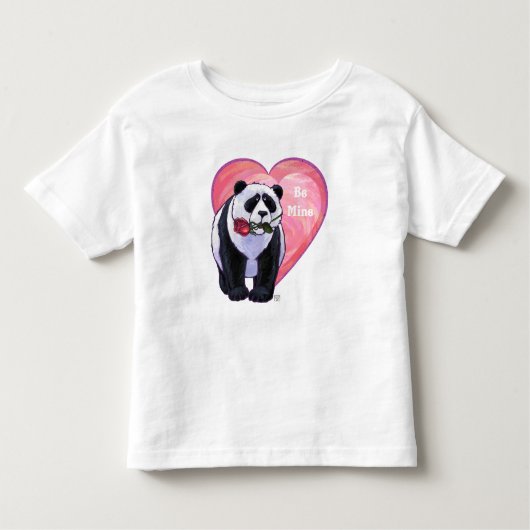 Panda Bear Valentine's Day Kleinkind T-shirt (Vorderseite)