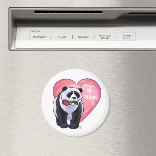 Panda Bear Valentine's Day Magnet (In Situ (Geschirrspüler))