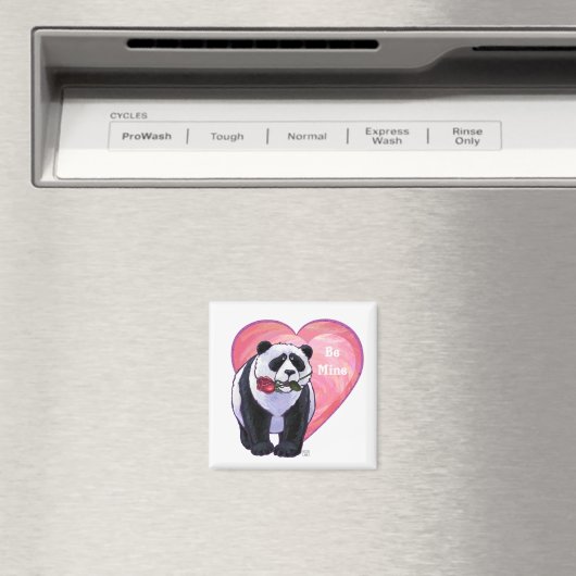 Panda Bear Valentine's Day Magnet (In Situ (Geschirrspüler))
