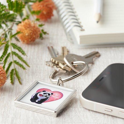Panda Bear Valentine's Day Schlüsselanhänger (Seite)