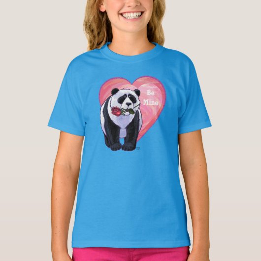 Panda Bear Valentine's Day T-Shirt (Vorderseite)