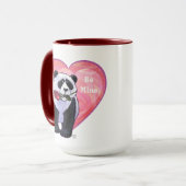 Panda Bear Valentine's Day Tasse (Vorderseite Links)