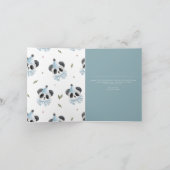 Panda Bear Vielen Dank Beary Much Card Dankeskarte (Innenseite)