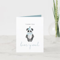 Panda Bear Vielen Dank Beary Much Card