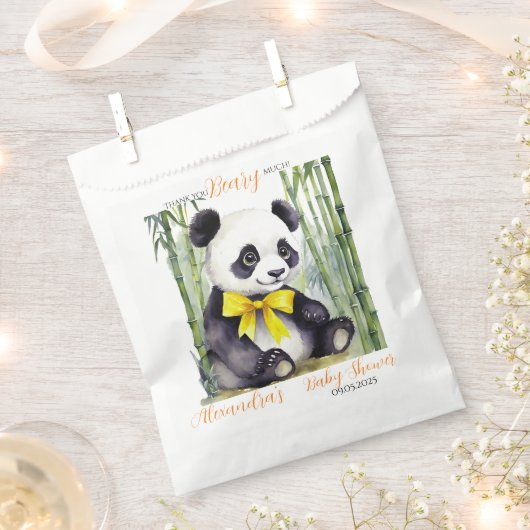Panda Bear Vielen Dank Beary Much Unisex Baby Dusc Geschenktütchen (Ausgeschnitten)