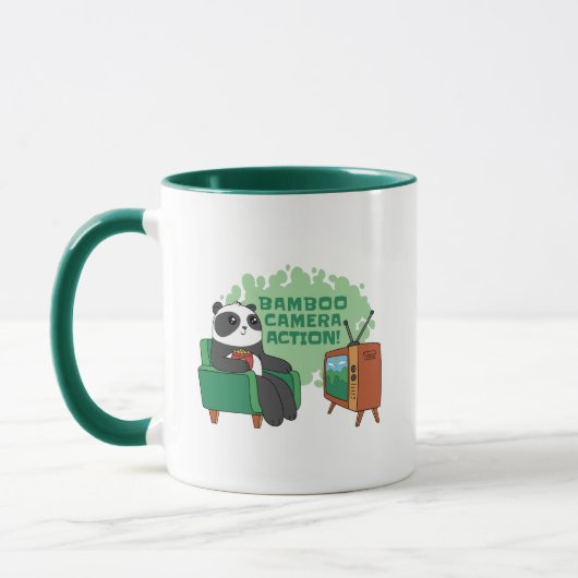 PANDA BEAR WATCHEN TV TASSE (Links)