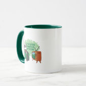 PANDA BEAR WATCHEN TV TASSE (Vorderseite Links)