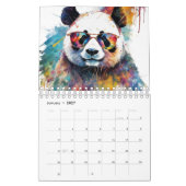 Panda Bear Watercolor Kalender (Jan 2027)