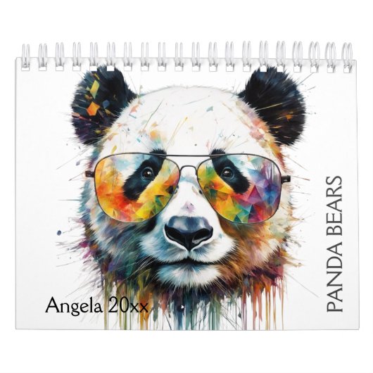 Panda Bear Watercolor Kalender (Titelbild)
