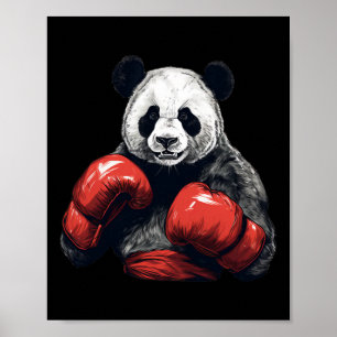 Panda Bear Wear Boxhandschuhe - Funny Boxing Poster
