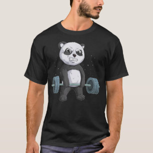 Panda Bear Weightlift Funny Deadlift Men Fitnes T-Shirt