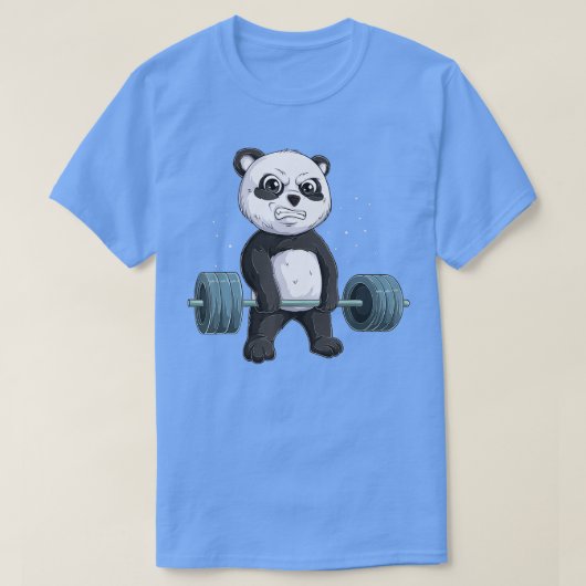 Panda Bear Weightlift Funny Deadlift Men Fitnes T-Shirt (Design vorne)