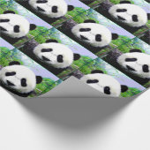 Panda Bear Weihnachtswrapping Paper Geschenkpapier (Ecke)