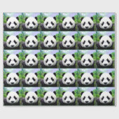 Panda Bear Weihnachtswrapping Paper Geschenkpapier (Flach)