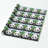Panda Bear Weihnachtswrapping Paper Geschenkpapier (Ungerollt)