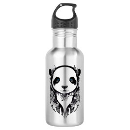 Panda Bear Wild Animal Nature Illustration Art Edelstahlflasche