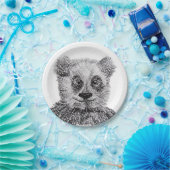 Panda Bear Zeichne Teller für kundenspezifisches P (Party)