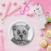 Panda Bear Zeichne Teller für kundenspezifisches P (Party)